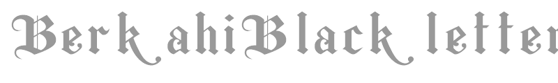 Berkahi Blackletter